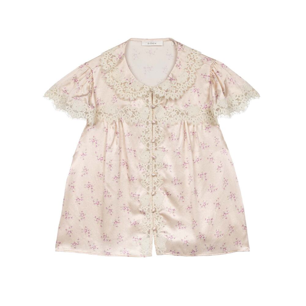 Den Josephine Blouse Top - S - Rose Heather View 2